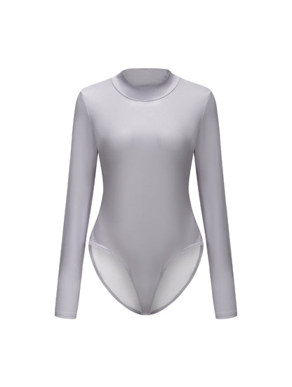 Long Sleeve Turtle Neck Bodysuit - HeyShape