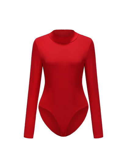 Long Sleeve Turtle Neck Bodysuit - HeyShape
