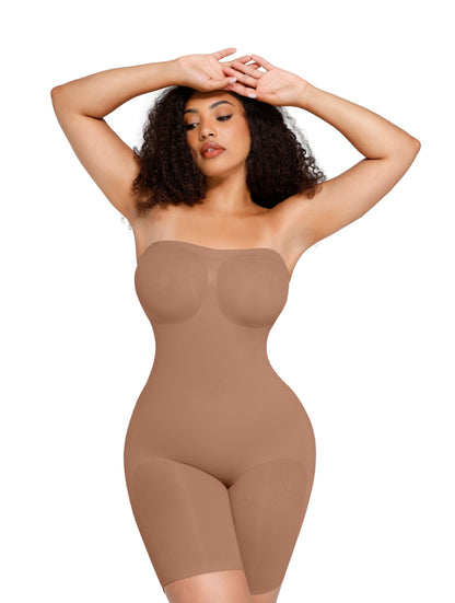 Strapless Sculpting Shapewear Bodysuit - HeyShape
