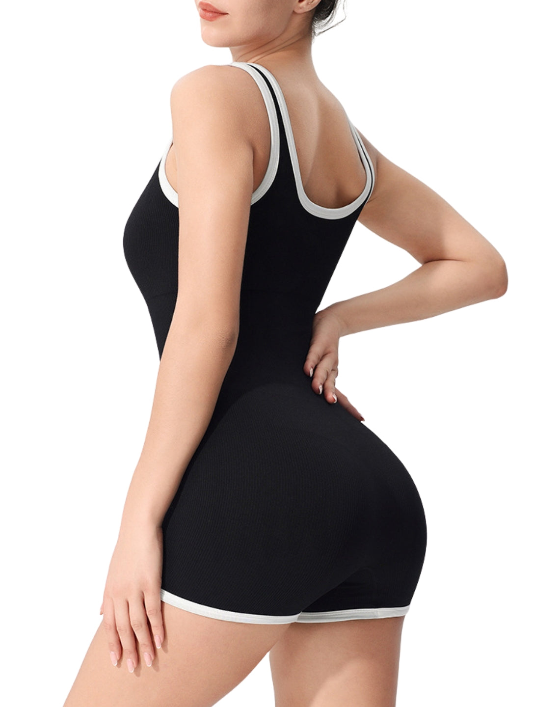 Outlined Ribbed Bodysuit