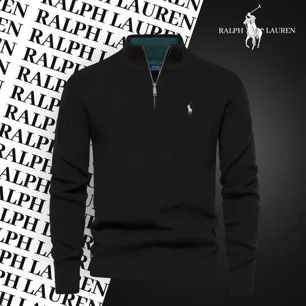 RL Zip-Pullover mit Kragen