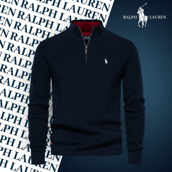 RL Zip-Pullover mit Kragen