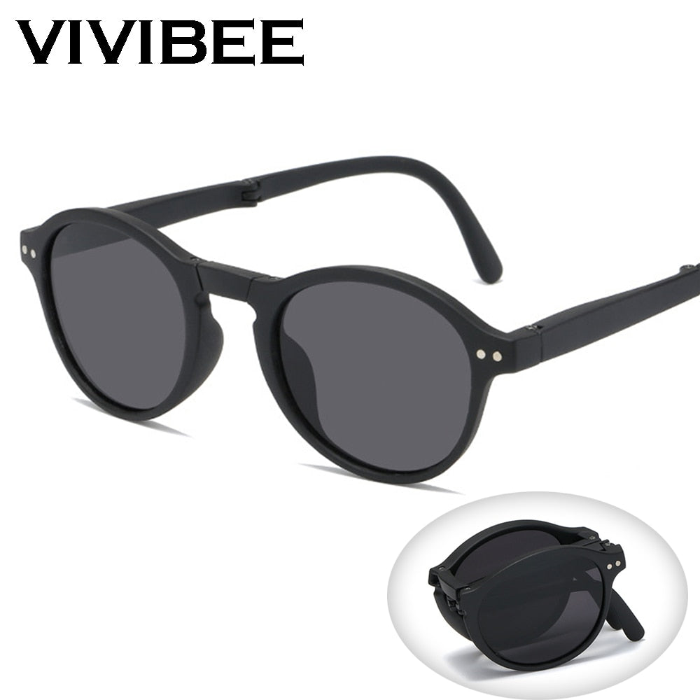 Folding Retro Square Sunglasses
